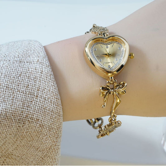Heart-Shaped Bracelet Watch